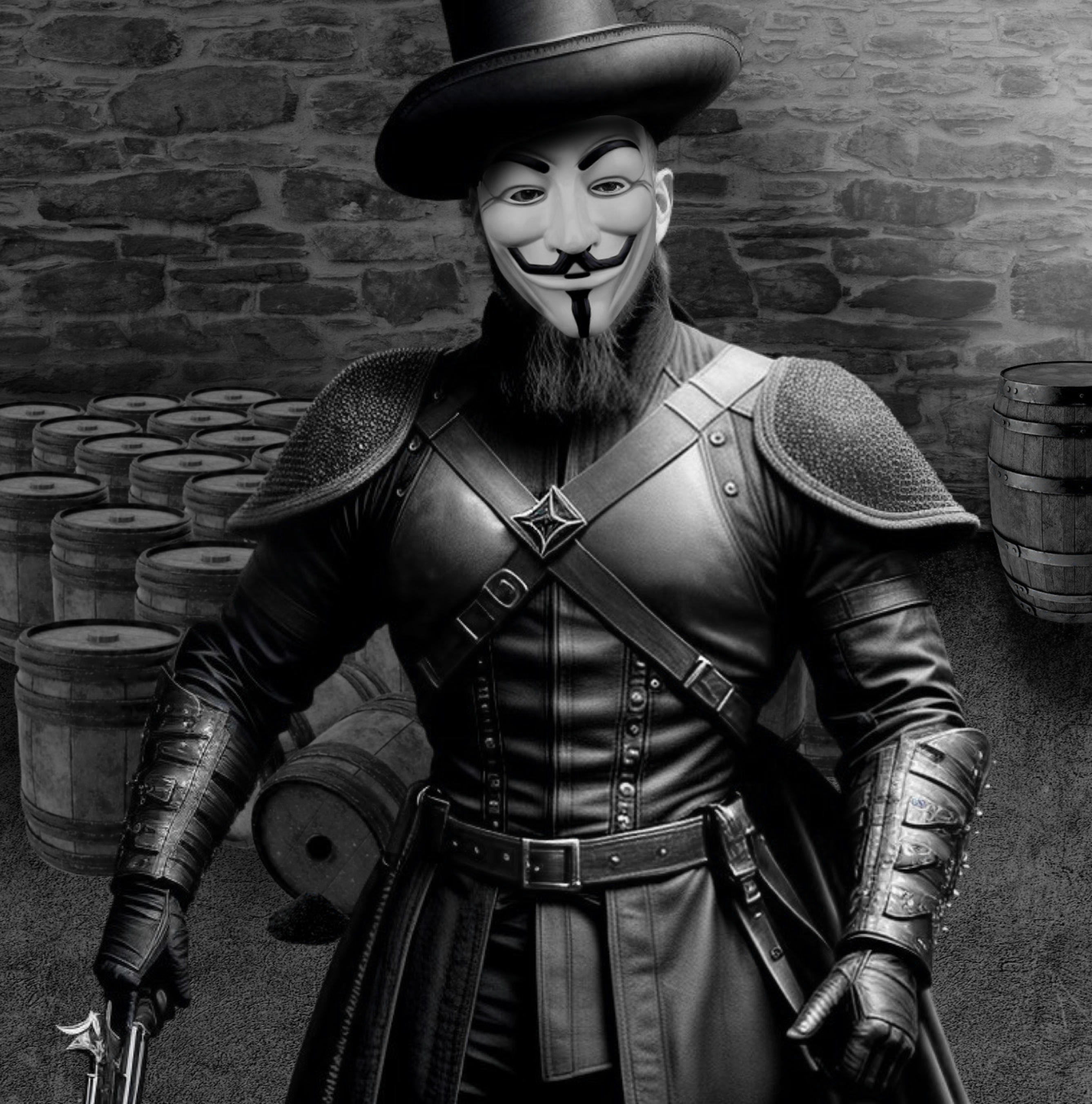 Illustration av Guy Fawkes arrestering.